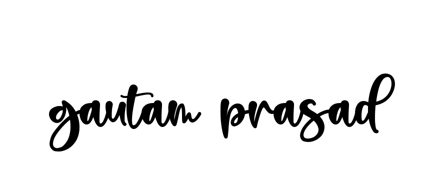 Handwritten Signature for Gautam-prasad - Style 136 Online