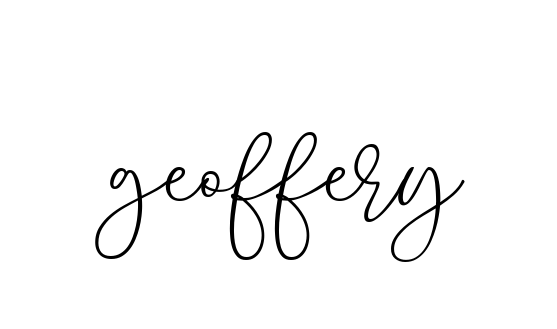 Handwritten Signature for Geoffery - Style 147 Online