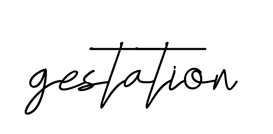 Handwritten Signature for Gestation - Style 155 Online