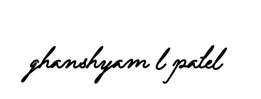 Handwritten Signature for Ghanshyam-l-patel - Style 137 Online