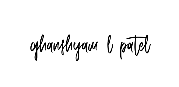 Handwritten Signature for Ghanshyam-l-patel - Style 143 Online