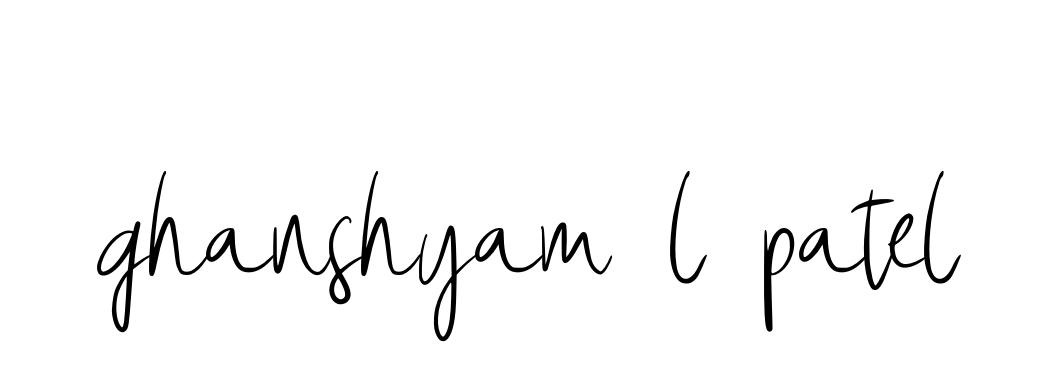 Handwritten Signature for Ghanshyam-l-patel - Style 146 Online