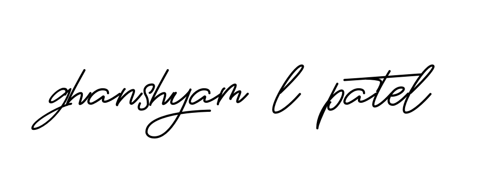 Handwritten Signature for Ghanshyam-l-patel - Style 150 Online