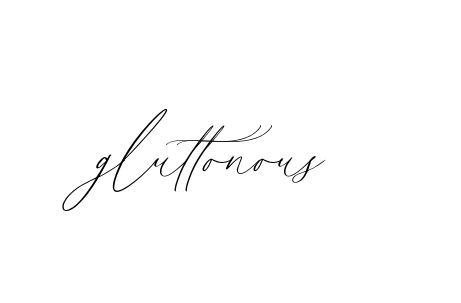 Handwritten Signature for Gluttonous - Style 134 Online