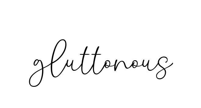 Handwritten Signature for Gluttonous - Style 147 Online