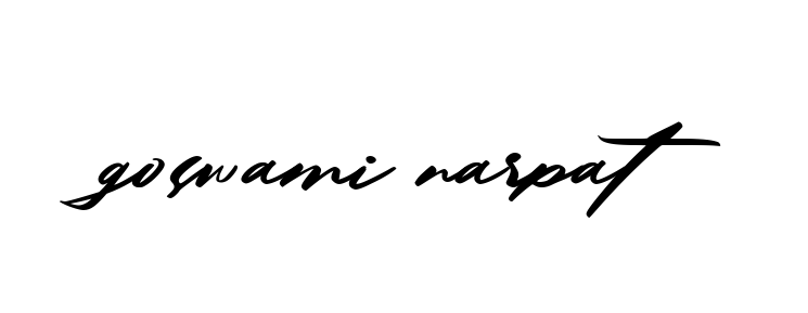 Handwritten Signature for Goswami-narpat - Style 140 Online