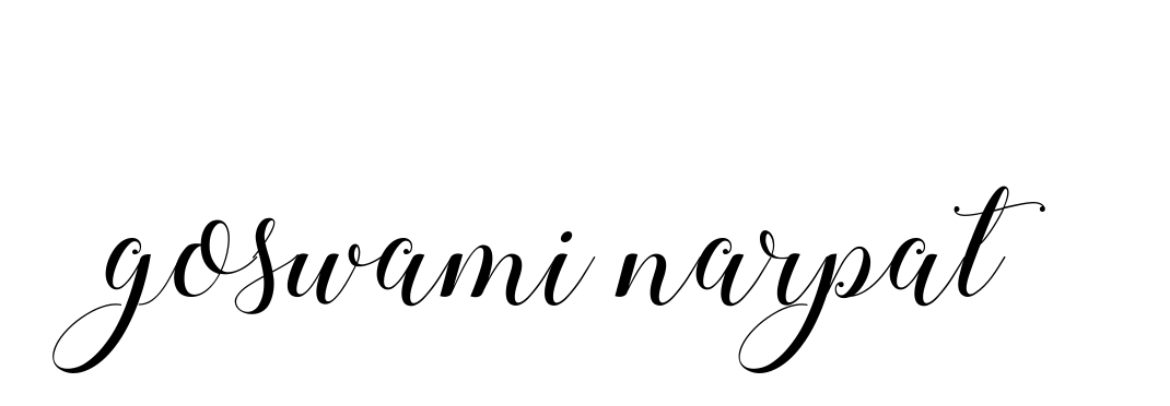 Handwritten Signature for Goswami-narpat - Style 144 Online