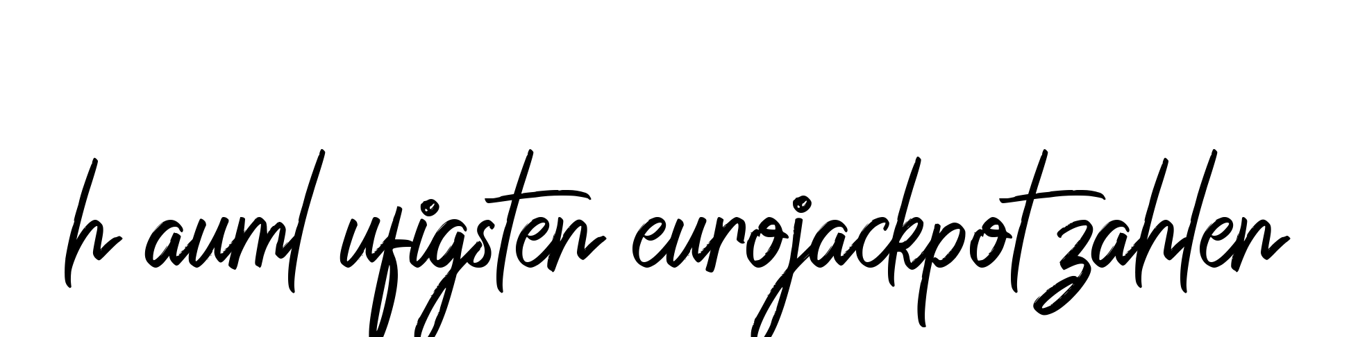 H Auml Ufigsten Eurojackpot Zahlen Signature Style TheRichJulliettaDemo
