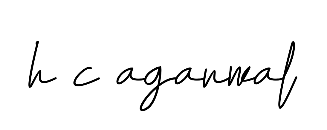 Handwritten Signature for H-c-agarwal - Style 155 Online