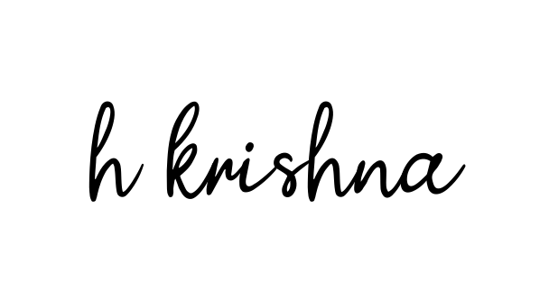 H-krishna- signature