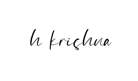 H-krishna- signature