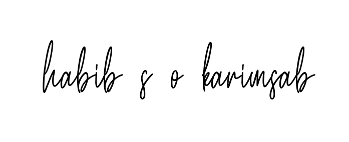 Handwritten Signature for Habib-s-o-karimsab - Style 154 Online