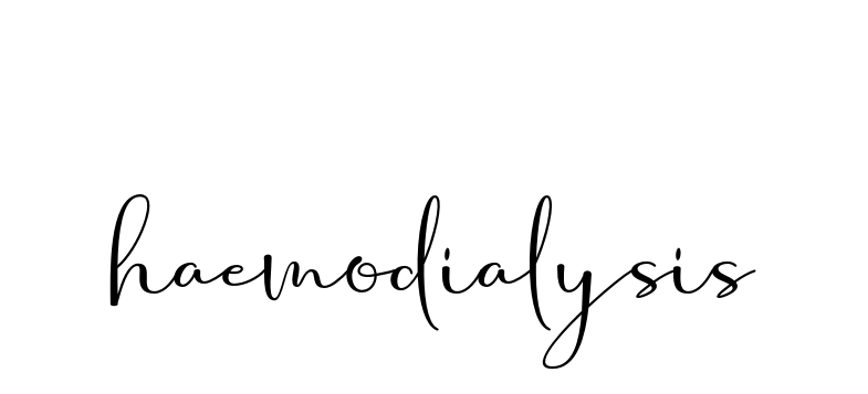 Haemodialysis signature