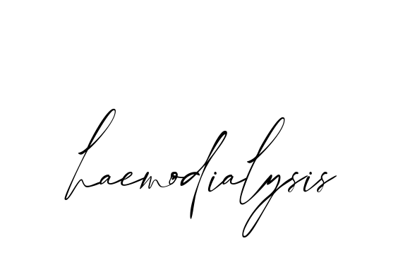 Haemodialysis signature