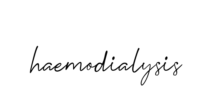 Haemodialysis signature