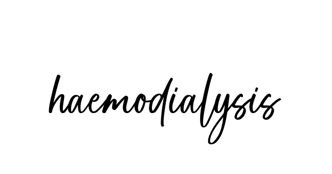 Haemodialysis signature