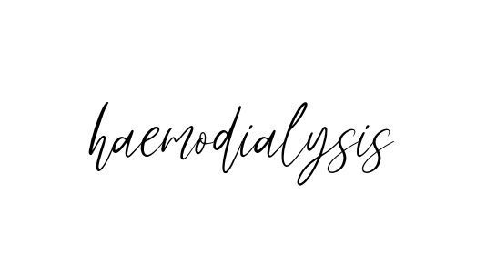 Haemodialysis signature