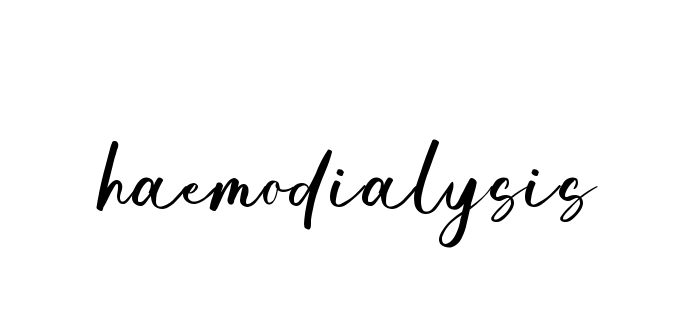 Haemodialysis signature