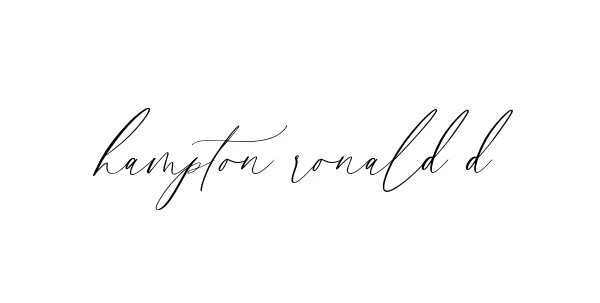 Handwritten Signature for Hampton-ronald-d - Style 134 Online