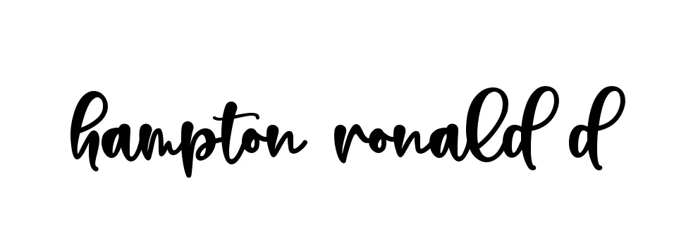 Handwritten Signature for Hampton-ronald-d - Style 136 Online