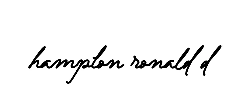 Handwritten Signature for Hampton-ronald-d - Style 137 Online