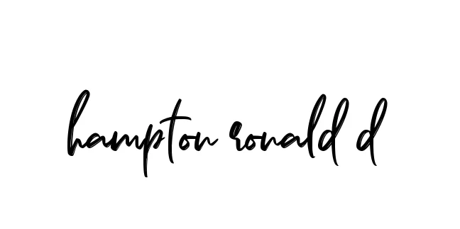 Handwritten Signature for Hampton-ronald-d - Style 141 Online