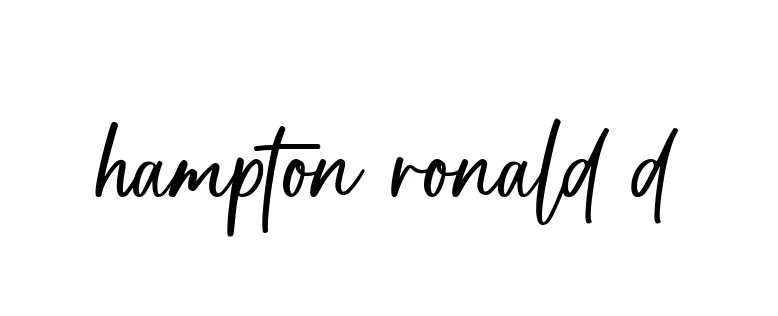 Handwritten Signature for Hampton-ronald-d - Style 142 Online