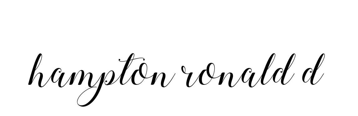 Handwritten Signature for Hampton-ronald-d - Style 144 Online