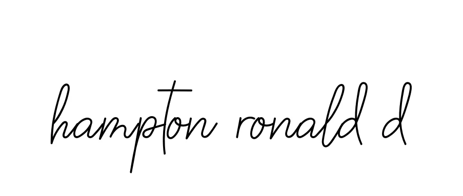 Handwritten Signature for Hampton-ronald-d - Style 145 Online