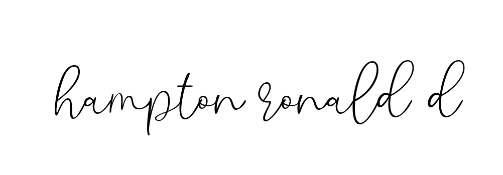 Handwritten Signature for Hampton-ronald-d - Style 147 Online