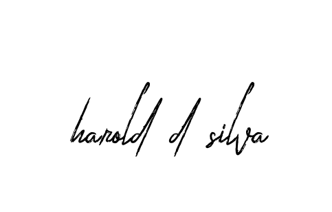 Handwritten Signature for Harold-d-silva - Style 133 Online