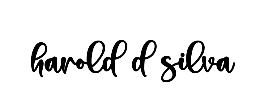 Handwritten Signature for Harold-d-silva - Style 136 Online