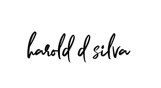 Handwritten Signature for Harold-d-silva - Style 141 Online