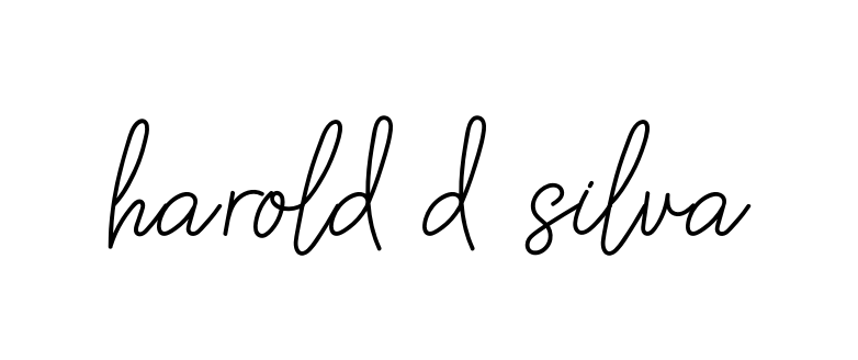 Handwritten Signature for Harold-d-silva - Style 145 Online