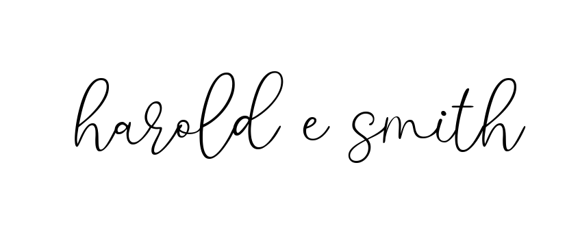 Handwritten Signature for Harold-e-smith - Style 147 Online