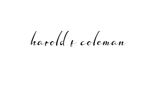 Handwritten Signature for Harold-f-coleman - Style 132 Online