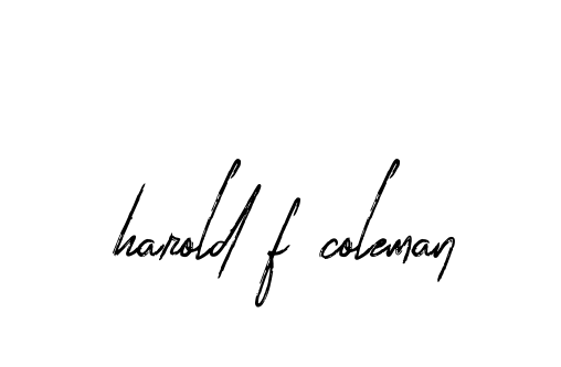 Handwritten Signature for Harold-f-coleman - Style 133 Online