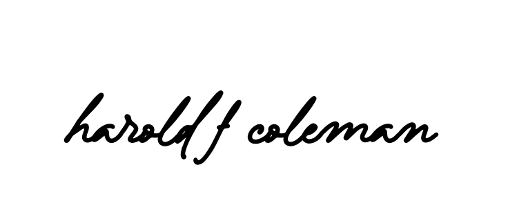 Handwritten Signature for Harold-f-coleman - Style 138 Online