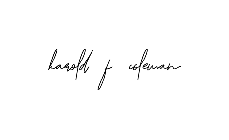 Handwritten Signature for Harold-f-coleman - Style 139 Online