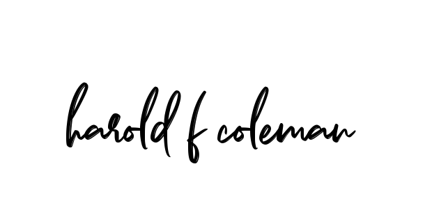 Handwritten Signature for Harold-f-coleman - Style 141 Online