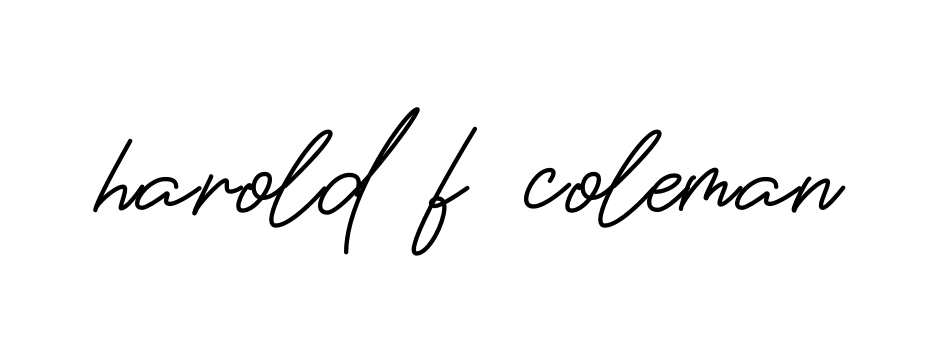 Handwritten Signature for Harold-f-coleman - Style 150 Online
