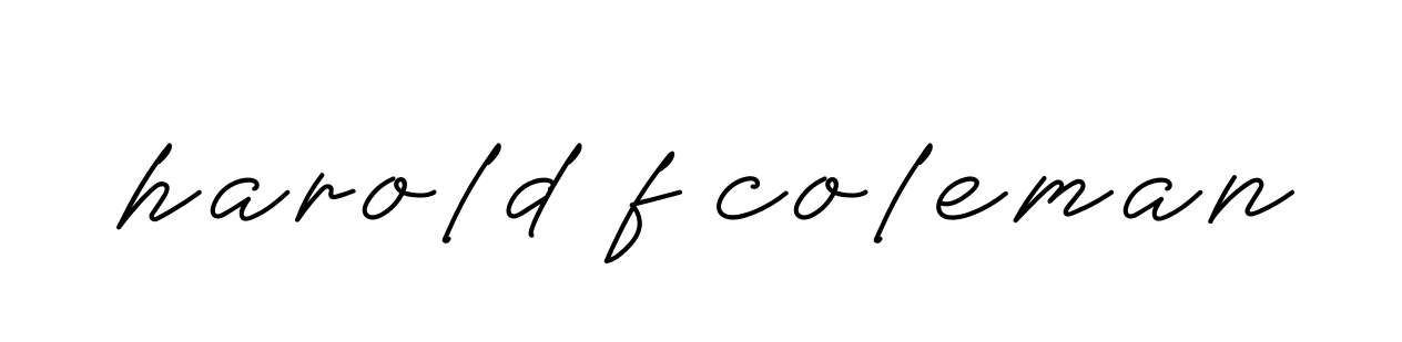 Handwritten Signature for Harold-f-coleman - Style 152 Online