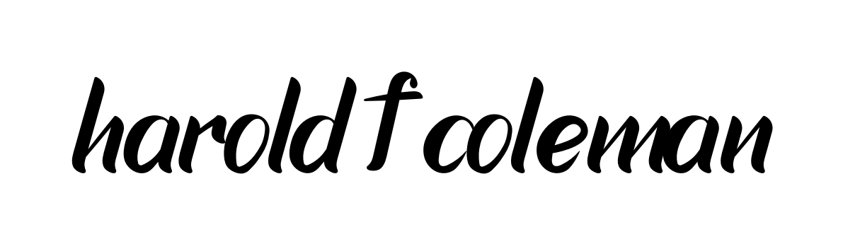 Handwritten Signature for Harold-f-coleman - Style 153 Online