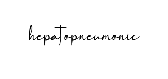 Hepatopneumonic signature
