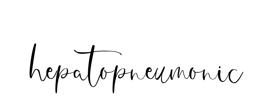 Hepatopneumonic signature