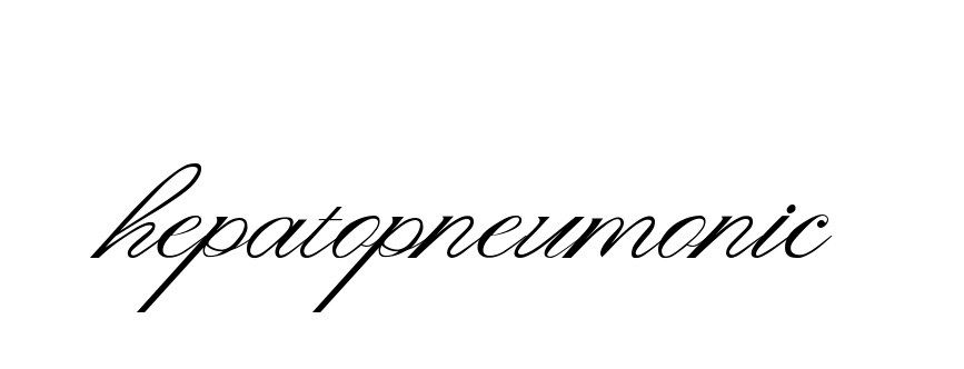 Hepatopneumonic signature