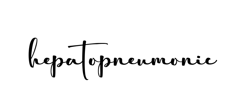 Hepatopneumonic signature