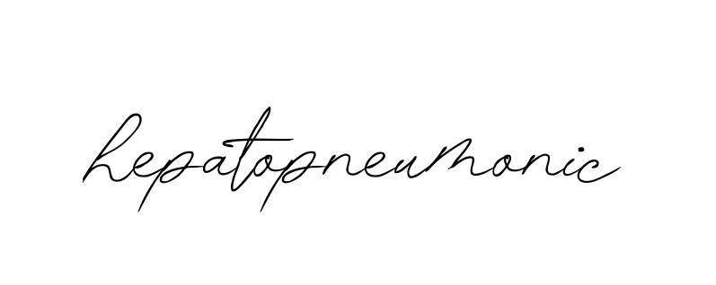 Hepatopneumonic signature