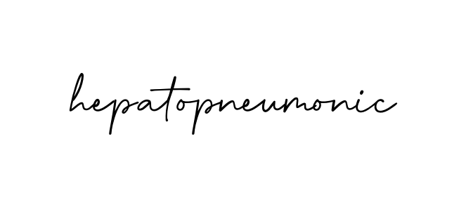Hepatopneumonic signature