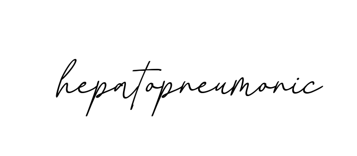 Hepatopneumonic signature